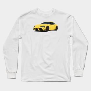 Supra 5th Generation GR A90 yellow Long Sleeve T-Shirt